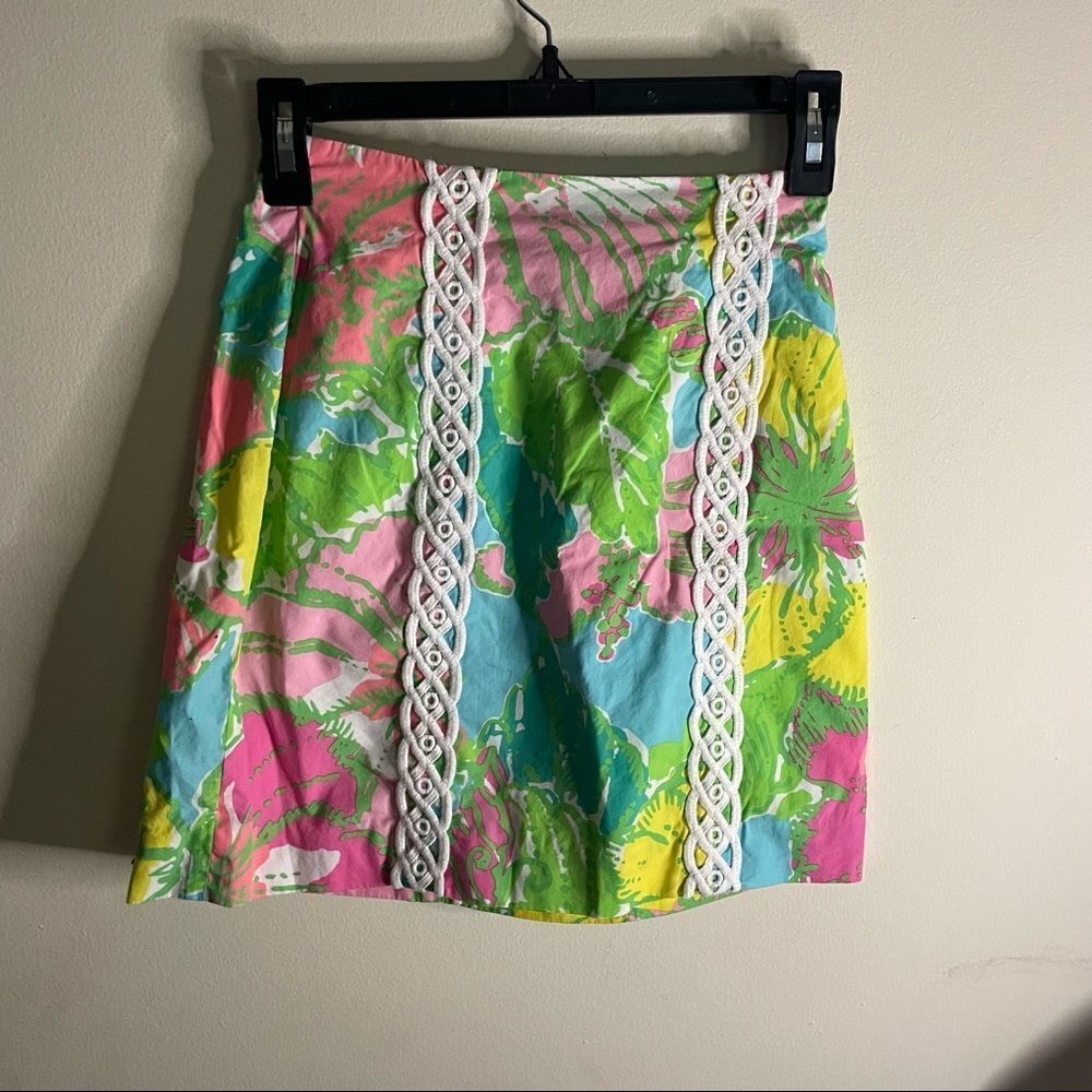 Lilly Pulitzer Printed Skirt- Size 00
